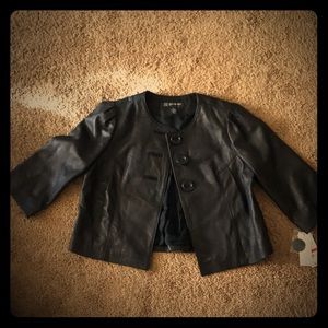 INC leather jacket NWT